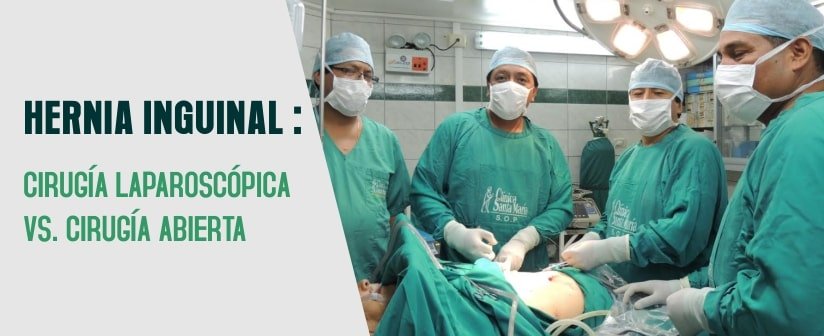 Hernia inguinal: cirugía laparoscópica vs. Cirugía abierta