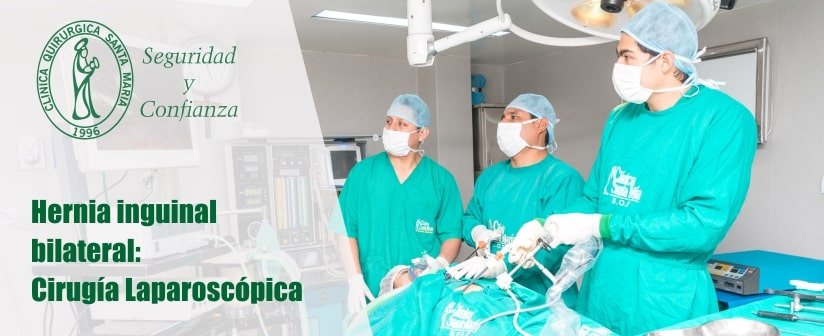 Hernia inguinal bilateral: Cirugía Laparoscópica